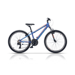 Bicicleta copii mtb CROSS Speedster boy - 24 - 300mm - Albastru | 8-10 ani