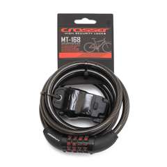Incuietoare Cablu CROSSER MT 168 Cifru 10mm/180cm - Black