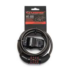 Incuietoare Cablu CROSSER MT 168 Cifru 8mm/180cm - Black