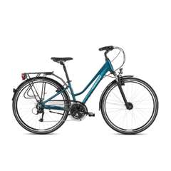 Bicicleta KROSS Trans 4.0 D 28'' M Turcoaz|Negru 2021