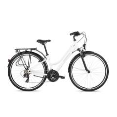 Bicicleta KROSS Trans 1.0 D 28'' L Alb|Gri 2021
