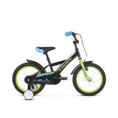 Bicicleta KROSS Racer 3.0 16 Negru|Lime|Albastru 2021
