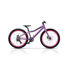 Bicicleta copii mtb CROSS Rebel Girl 24 - Mov | 8-10 ani