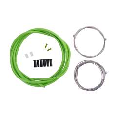 Set cablu + camasa frana CONTEC Neostop fata/spate - Green