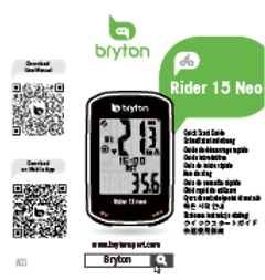Ciclocomputer BRYTON Rider 15 NEO E